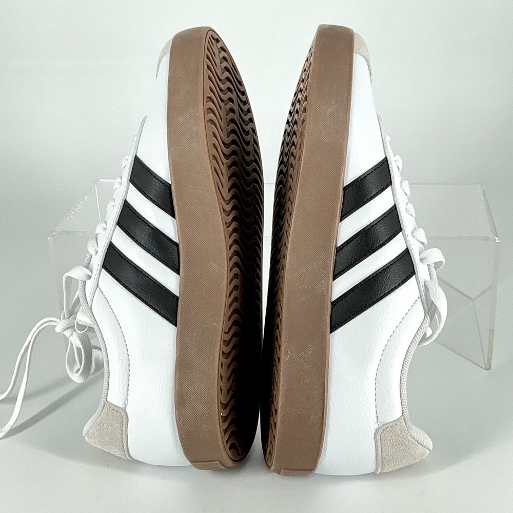 Adidas VL Court 3.0 Mens Size 7.5 Sneakers White Black Gum Low Top NEW Shoes - Picture 7 of 11